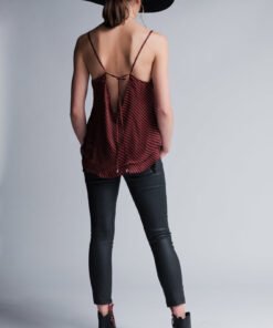 Alternative view of TOP T-SHIRT BLACK RED