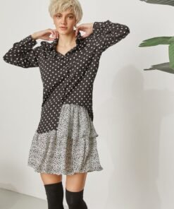 ΠΟΥΚΑΜΙΣΟ BASICS POLKA DOTS-2