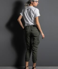Alternative view of SLIM FIT PANTS CHAKI