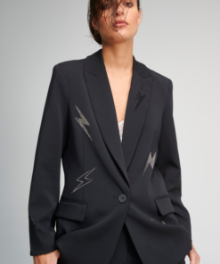 Μαύρο Σακάκι Με Διακοσμητικά Στοιχεία