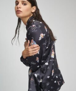 Alternative view of Μαύρο C9 Tiger & Floral Printed Πουκάμισο PAPERBACK